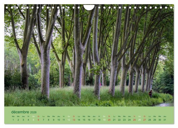 Produktbild: Croisi&egrave;re sur le Canal du Midi (Calendrier mural 2026 DIN A4 vertical), CALVENDO calendrier mensuel
