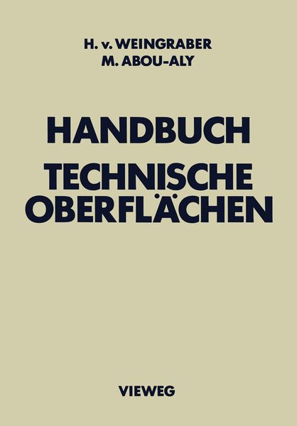Produktbild: Handbuch Technische Oberfl&auml;chen