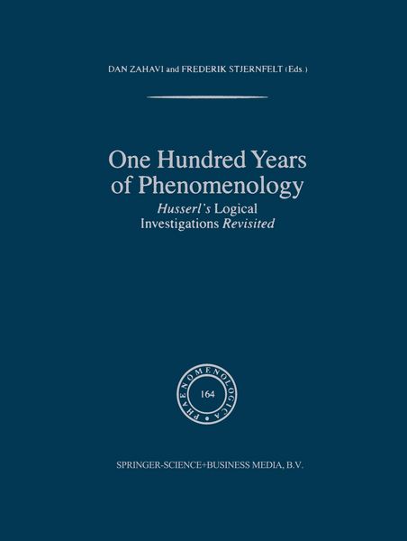 Produktbild: One Hundred Years of Phenomenology