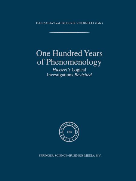 Produktbild: One Hundred Years of Phenomenology