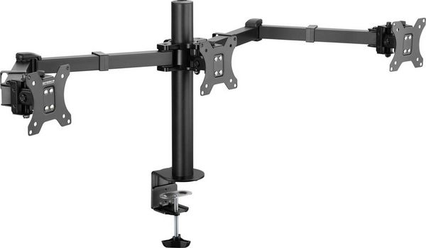 Produktbild: SpeaKa Professional Monitorhalterung SP-MM-230 3 Display(s) 43,2 cm (17") - 68,6 cm (27") Schwarz H&ouml;henverstellbar, Neigbar, Schwenkbar, Drehbar