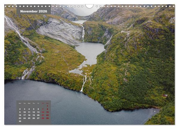 Produktbild: Bird's eye view of Norway (Wall Calendar 2026 DIN A3 landscape), CALVENDO 12 Month Wall Calendar