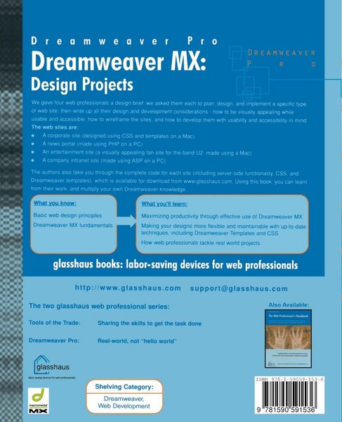 Produktbild: Dreamweaver MX Design Projects