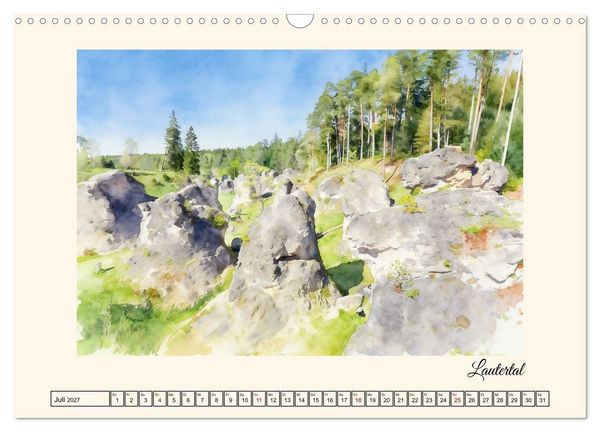 Produktbild: Erholung im Odenwald (Wandkalender 2027 DIN A3 quer), CALVENDO Monatskalender