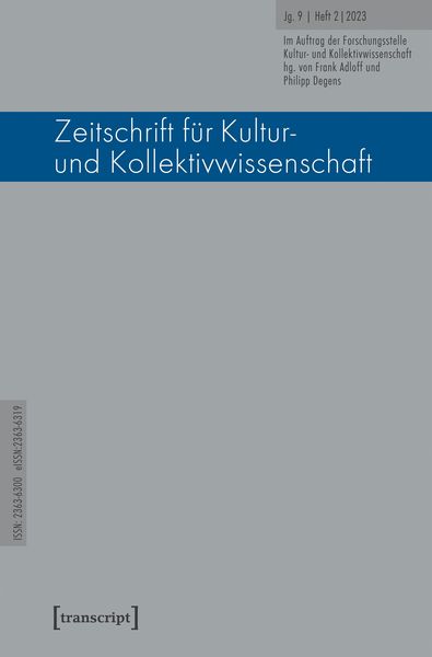 Produktbild: Zeitschrift f&uuml;r Kultur- und Kollektivwissenschaft
