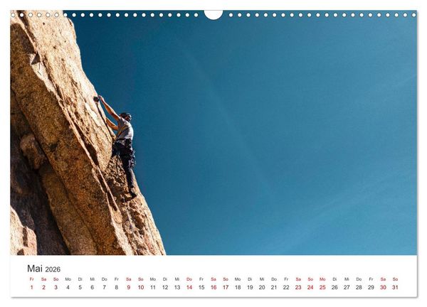 Produktbild: Klettern - Immer weiter hoch hinauf (Wandkalender 2026 DIN A3 quer), CALVENDO Monatskalender