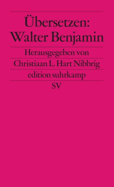 Produktbild: &Uuml;bersetzen: Walter Benjamin