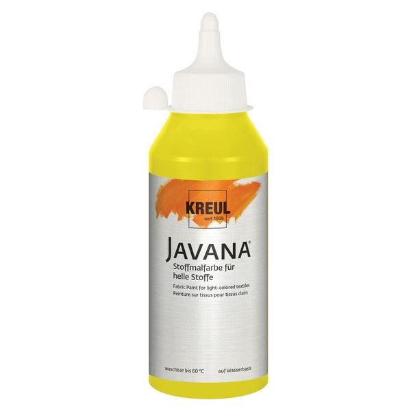 Produktbild: KREUL Stoffmalfarbe JAVANA sunny citron 250ml Flasche