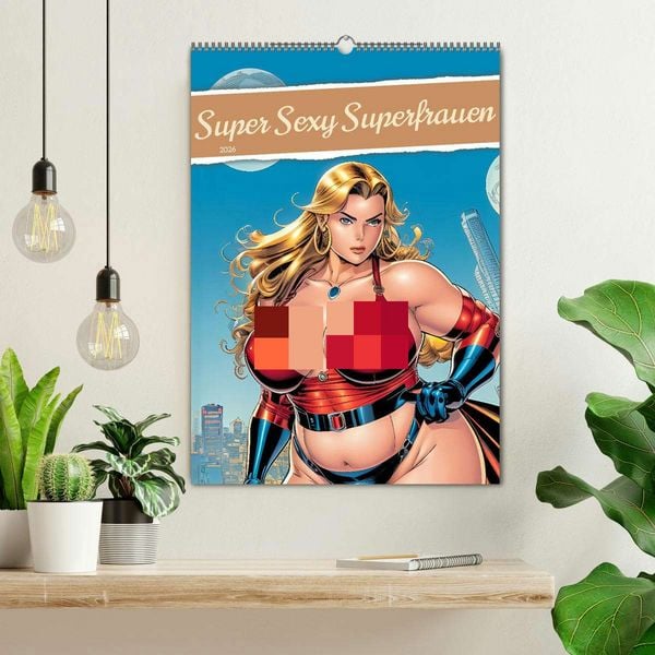 Produktbild: Super Sexy Superfrauen (Wandkalender 2026 DIN A2 hoch), CALVENDO Monatskalender