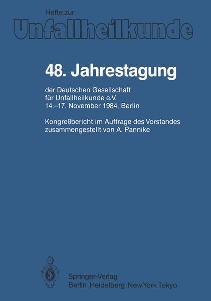 Produktbild: 48. Jahrestagung der Deutschen Gesellschaft f&uuml;r Unfallheilkunde e.V.