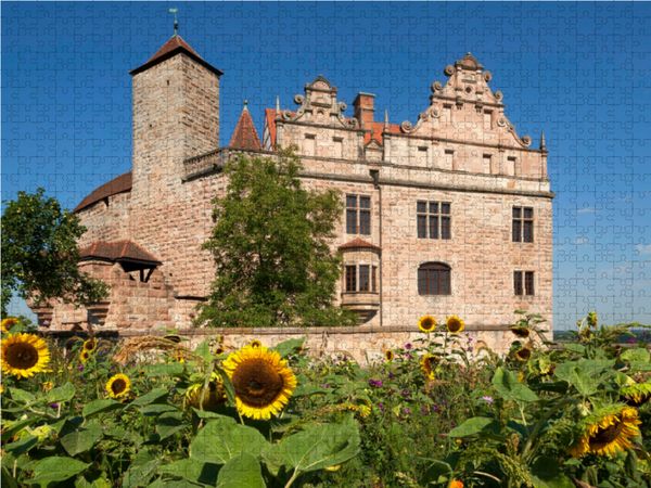 Produktbild: CALVENDO Puzzle Burg Cadolzburg mit Burggarten, Mittelfranken | 1000 Teile Lege-Gr&ouml;&szlig;e 64x48cm Foto-Puzzle f&uuml;r gl&uuml;ckliche Stunden