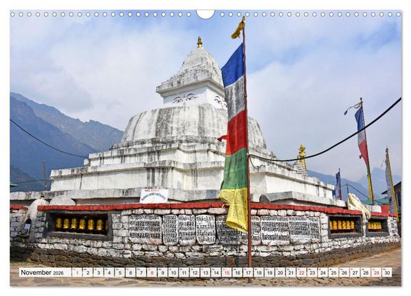 Produktbild: BUDDHISMUS in NEPAL (Wandkalender 2026 DIN A3 quer), CALVENDO Monatskalender