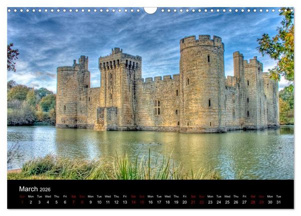 Produktbild: Castles of Kent and Sussex (Wall Calendar 2026 DIN A3 landscape), CALVENDO 12 Month Wall Calendar