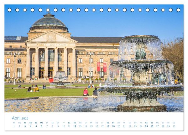 Produktbild: Daheim in Wiesbaden (Tischkalender 2026 DIN A5 quer), CALVENDO Monatskalender