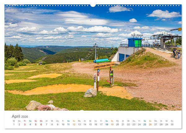Produktbild: Oberhof - Urlaubsparadies am Rennsteig (hochwertiger Premium Wandkalender 2026 DIN A2 quer), Kunstdruck in Hochglanz