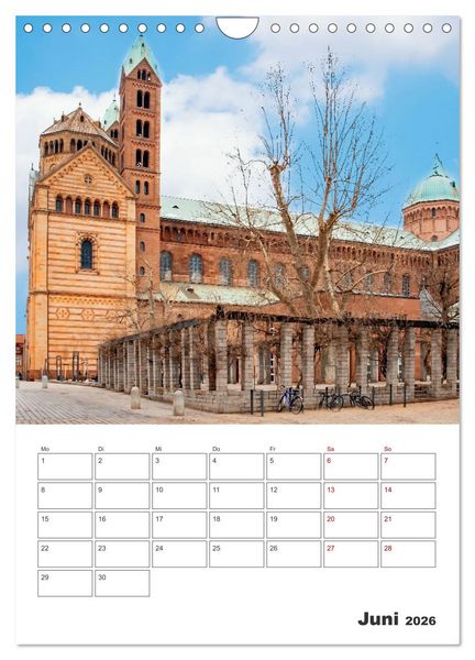 Produktbild: Stadt Speyer - Reiseplaner (Wandkalender 2026 DIN A4 hoch), CALVENDO Monatskalender