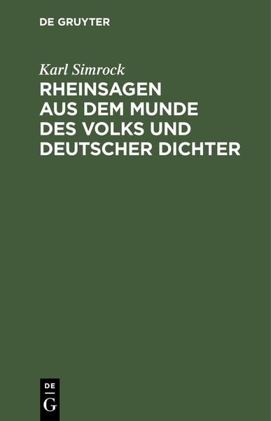 Produktbild: Rheinsagen aus dem Munde des Volks und deutscher Dichter