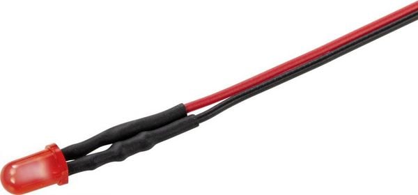 Produktbild: TRU COMPONENTS TC-9323300 LED-Signalleuchte Rot 12 V/DC 4000 mcd