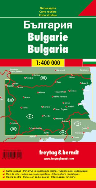 Produktbild: Bulgarien, Autokarte 1:400.000, freytag & berndt