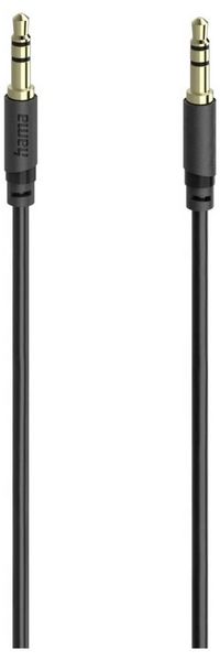 Produktbild: Hama 00202013 Klinke Audio Anschlusskabel [1x Klinkenstecker 3.5 mm - 1x Klinkenstecker 3.5 mm] 3 m Schwarz vergoldete Steckkontakte