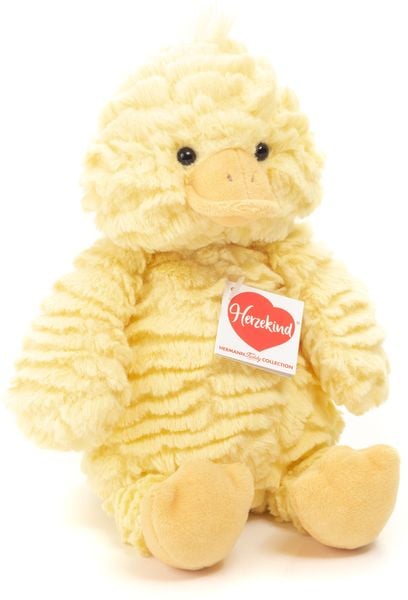 Produktbild: Teddy Hermann 93923 - K&uuml;ken Franzi, Pl&uuml;schtier, Kuscheltier, 25 cm, gelb