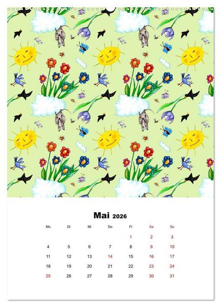Produktbild: MUSTERMACKE (hochwertiger Premium Wandkalender 2026 DIN A2 hoch), Kunstdruck in Hochglanz
