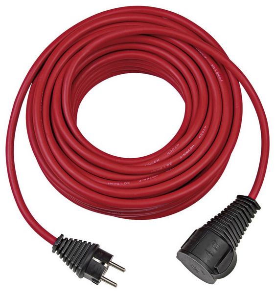 Brennenstuhl 1167950 Strom Verlängerungskabel 16 A Rot 10.00 m H07RN-F 3G 1,5 mm² für Außenbereich geeignet