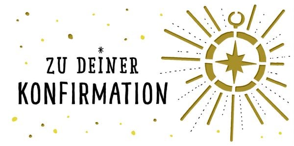 Produktbild: Kuvert f&uuml;r einen Geld- oder Gutschein &ndash; Zu deiner Konfirmation