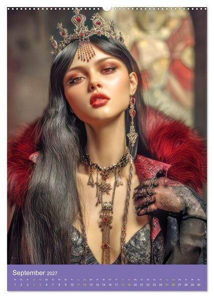 Produktbild: Sinnliche Vampirfrauen - Gef&auml;hrlich verf&uuml;hrerisch (hochwertiger Premium Wandkalender 2027 DIN A2 hoch), Kunstdruck in Hochglanz