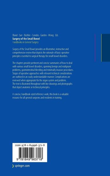 Produktbild: Surgery of the Small Bowel