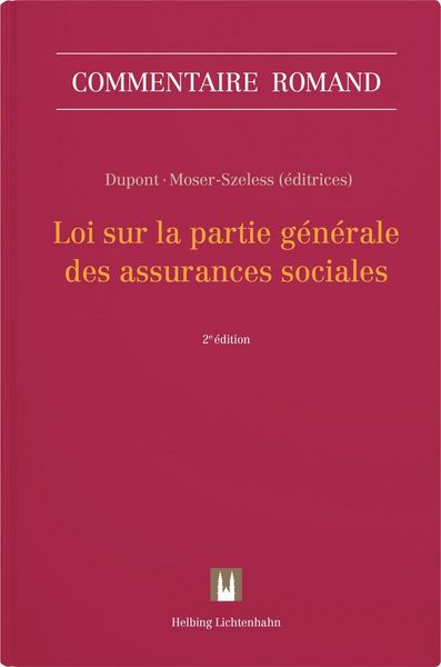 Produktbild: Loi sur la partie générale des assurances sociales (LPGA)
