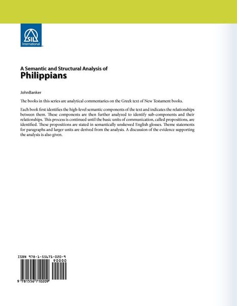 Produktbild: A Semantic and Structural Analysis of Philippians