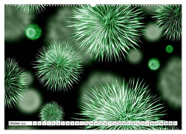 Produktbild: Mikrobiologie. Mikroorganismen, Genetik und Zellen (Wandkalender 2026 DIN A2 quer), CALVENDO Monatskalender