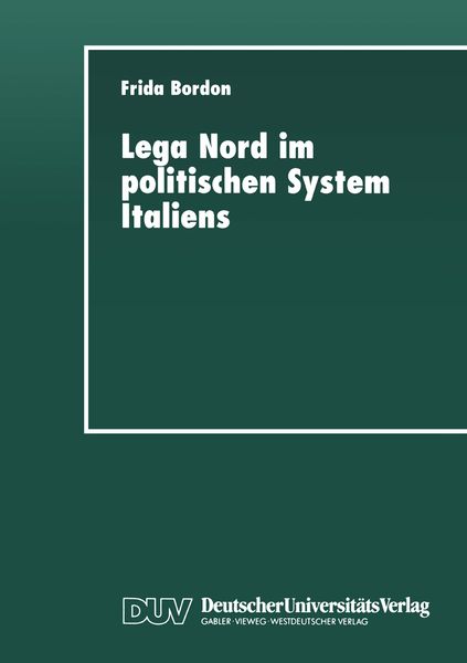 Produktbild: Lega Nord im politischen System Italiens