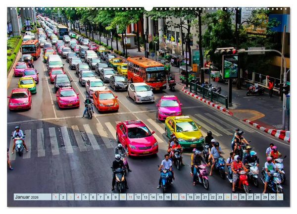 Produktbild: Bangkok - K&ouml;nigreich Thailand (hochwertiger Premium Wandkalender 2026 DIN A2 quer), Kunstdruck in Hochglanz