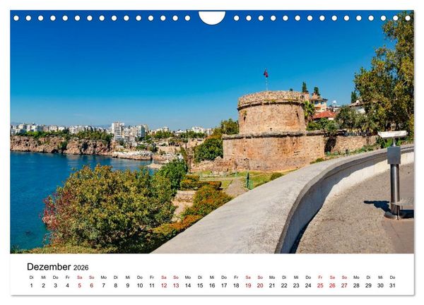 Produktbild: T&uuml;rkei, Antalya: Urlaubsparadies am Mittelmeer (Wandkalender 2026 DIN A4 quer), CALVENDO Monatskalender