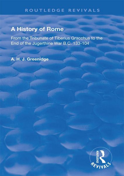 Produktbild: A History of Rome from 133 B.C. to 70 A.D. (1904)
