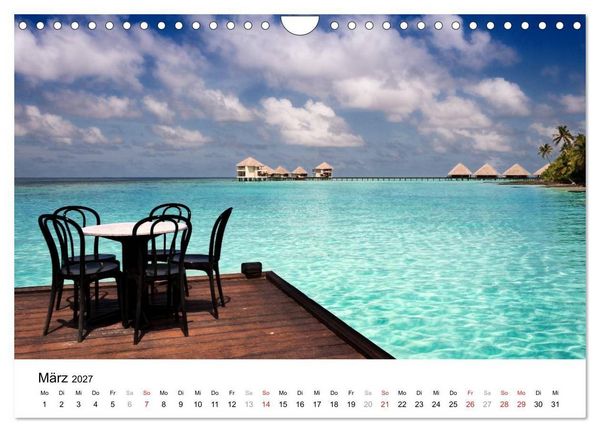 Produktbild: Malediven &ndash; Das Paradies im Indischen Ozean III (Wandkalender 2027 DIN A4 quer), CALVENDO Monatskalender