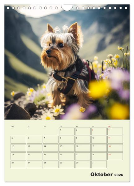 Produktbild: Yorkshire Terrier. Fr&ouml;hliche Energieb&uuml;ndel in Aktion (Wandkalender 2026 DIN A4 hoch), CALVENDO Monatskalender