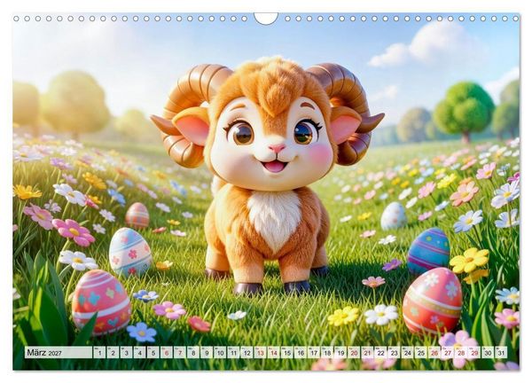 Produktbild: Kinder‑Sternzeichen - Fr&ouml;hlicher und bunter Kalender (Wandkalender 2027 DIN A3 quer), CALVENDO Monatskalender