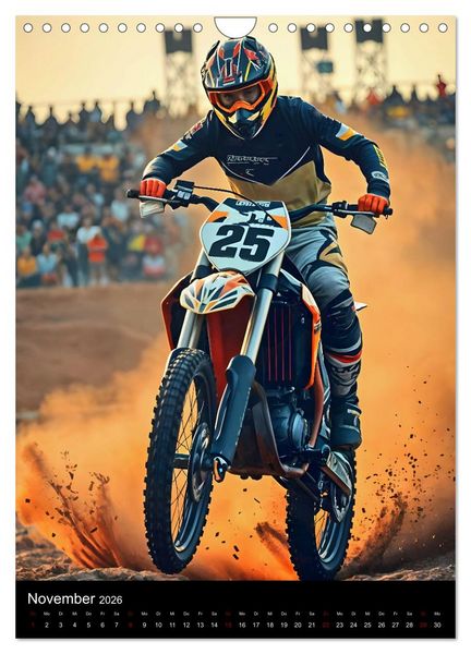 Produktbild: Adrenalin am Limit - Grenzenlose Motocross Action (Wandkalender 2026 DIN A4 hoch), CALVENDO Monatskalender
