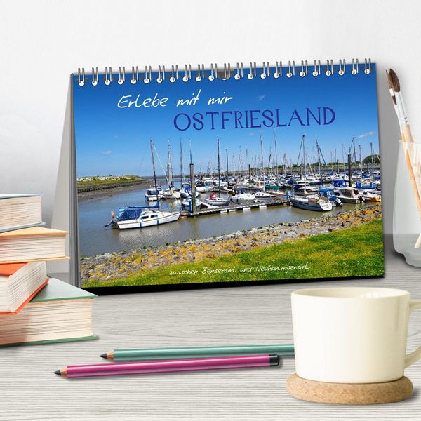 Produktbild: Erlebe mit mir Ostfriesland (Tischkalender 2026 DIN A5 quer), CALVENDO Monatskalender
