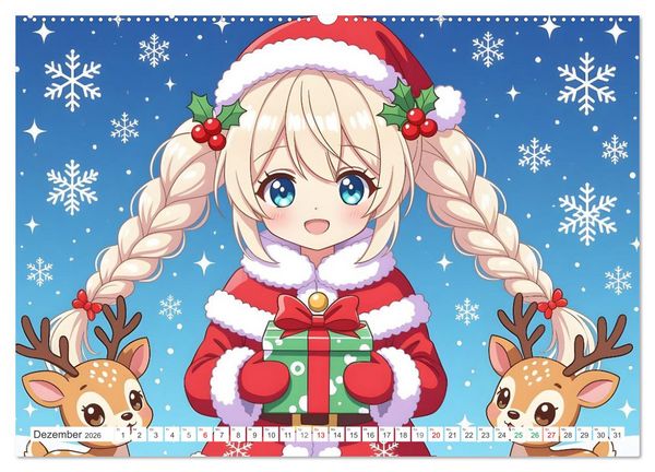 Produktbild: Kawaii Traumwelten (Wandkalender 2026 DIN A2 quer), CALVENDO Monatskalender