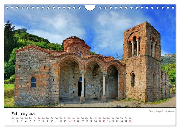 Produktbild: Highlights from the favourite land of the gods - Greece in twelve pictures (Wall Calendar 2026 DIN A4 landscape), CALVENDO 12 Month Wall Calendar