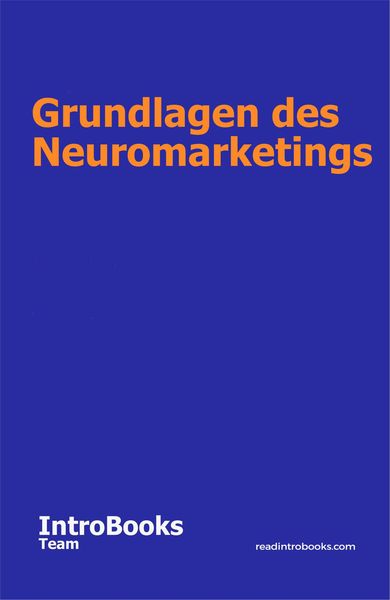 Produktbild: Grundlagen des Neuromarketings