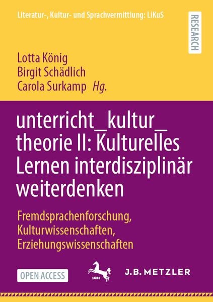 Produktbild: Unterricht_kultur_theorie II: Kulturelles Lernen interdisziplin&auml;r weiterdenken
