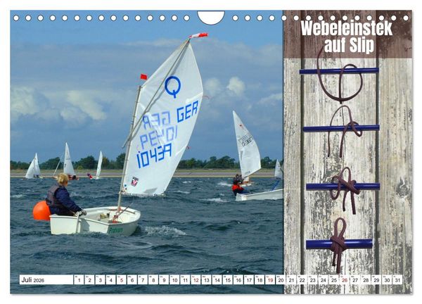 Produktbild: Schnittige Jollen - wichtige Knoten (Wandkalender 2026 DIN A4 quer), CALVENDO Monatskalender