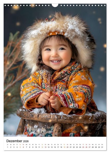 Produktbild: Kinder der Welt - ein L&auml;cheln &ouml;ffnet Herzen (Wandkalender 2026 DIN A3 hoch), CALVENDO Monatskalender