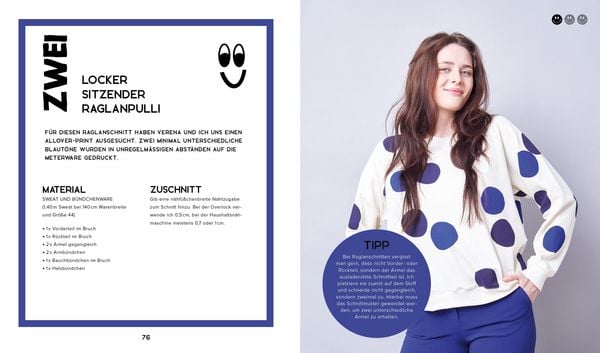 Produktbild: Happy Sweater n&auml;hen &ndash; Siebdrucken super easy! Mit 50 Motivvorlagen von @akkolade.studio