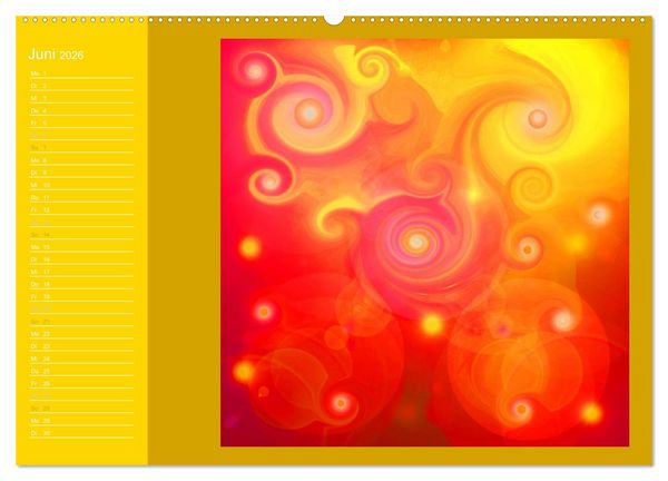 Produktbild: Energie-Spiralen 2026 (Wandkalender 2026 DIN A2 quer), CALVENDO Monatskalender